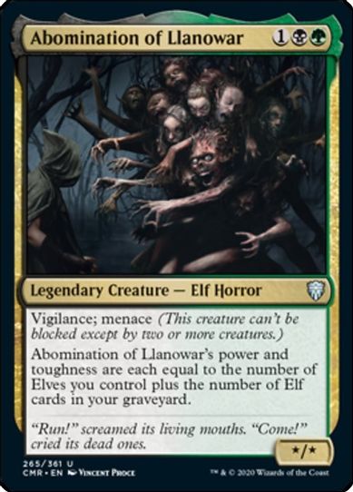 Abomination of Llanowar (265) [Commander Legends]