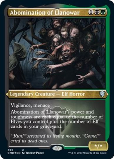 Abomination of Llanowar (Foil Etched) (585) [Commander Legends]