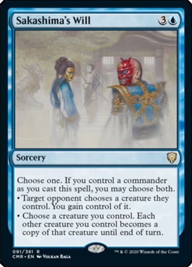 Sakashima's Will (91) [Commander Legends]