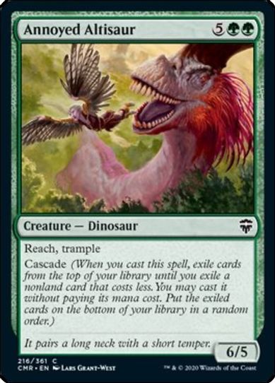 Annoyed Altisaur (216) [Commander Legends]