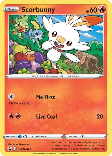 Scorbunny SWSH071 (SWSH071) [SWSH: Sword & Shield Promo Cards]