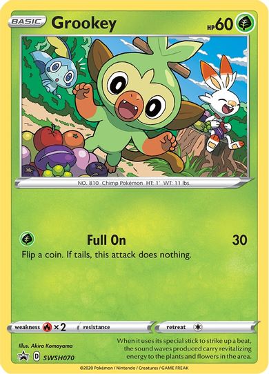 Grookey SWSH070 (SWSH070) [SWSH: Sword & Shield Promo Cards]