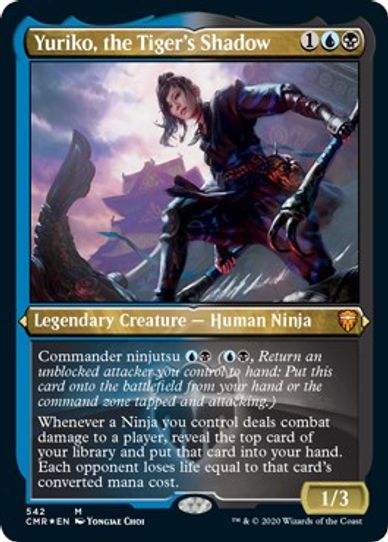 Yuriko, the Tiger's Shadow (Foil Etched) (542) [Commander Legends]