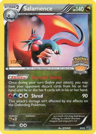 Salamence 8/20 (Regional Championship Promo) [Staff] [League & Championship Cards]