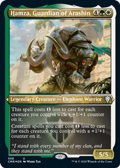 Hamza, Guardian of Arashin (Foil Etched) (598) [Commander Legends]