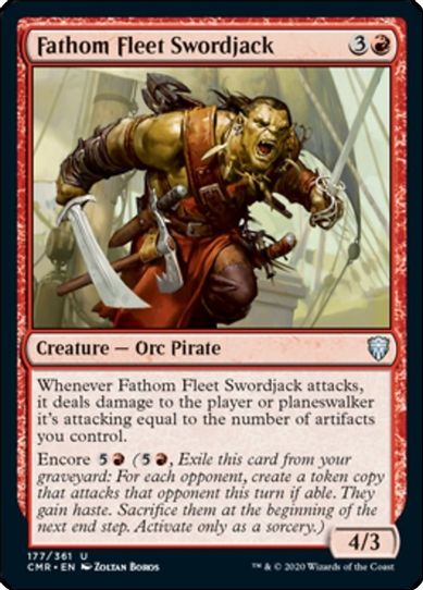 Fathom Fleet Swordjack (177) [Commander Legends]