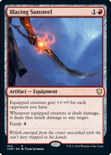 Blazing Sunsteel (364) [Commander Legends]