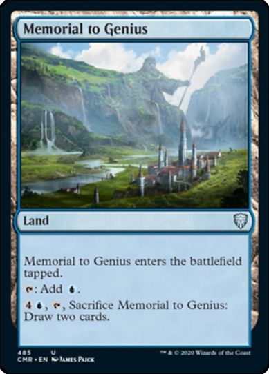Memorial to Genius (485) [Commander Legends]