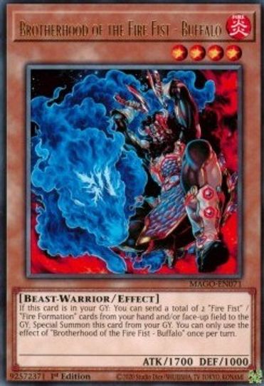Brotherhood of the Fire Fist - Buffalo (MAGO-EN071) [Maximum Gold]