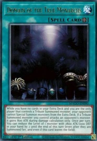 Domain of the True Monarchs (MAGO-EN090) [Maximum Gold]