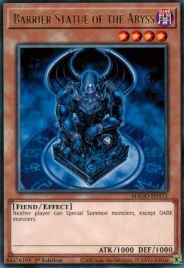 Barrier Statue of the Abyss (MAGO-EN111) [Maximum Gold]