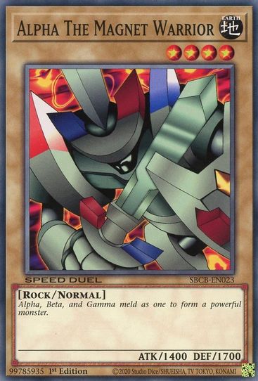 Alpha The Magnet Warrior (SBCB-EN023) [Speed Duel: Battle City Box]