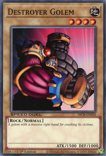 Destroyer Golem (SBCB-EN028) [Speed Duel: Battle City Box]