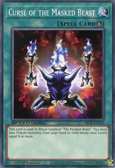 Curse of the Masked Beast (SBCB-EN120) [Speed Duel: Battle City Box]