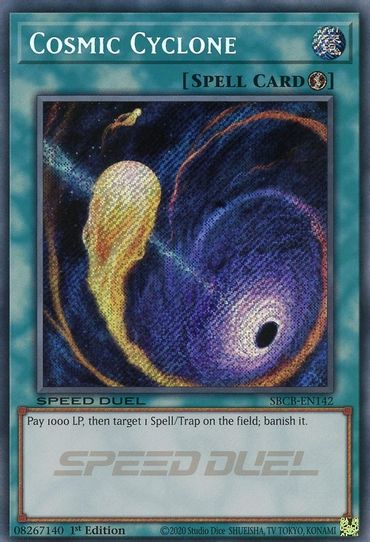 Cosmic Cyclone (Secret) (SBCB-EN142) [Speed Duel: Battle City Box]