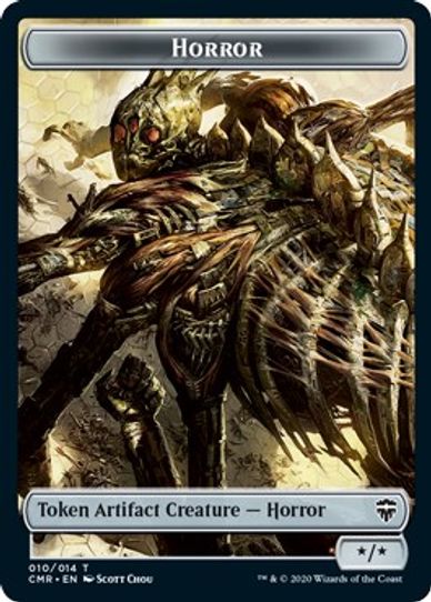 Angel // Horror Double-sided Token [Commander Legends]