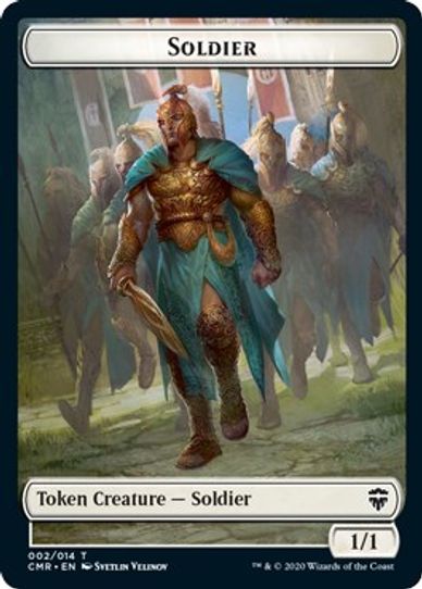 Angel // Soldier Double-sided Token [Commander Legends]