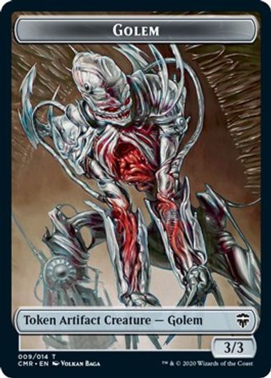 Copy // Golem Double-sided Token [Commander Legends]