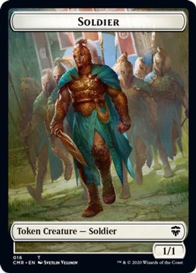Cat // Soldier Double-sided Token [Commander Legends]