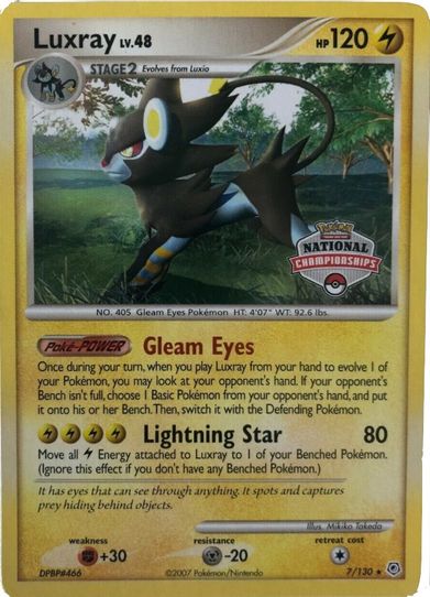 Luxray 7/130 (National Championship Promo) [League & Championship Cards]