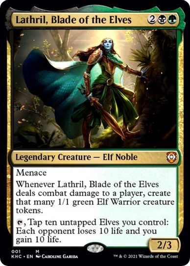 Lathril, Blade of the Elves (1) [Commander: Kaldheim]