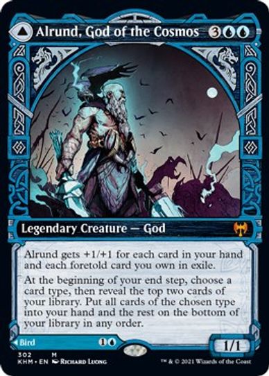 Alrund, God of the Cosmos (Showcase) (302) [Kaldheim]