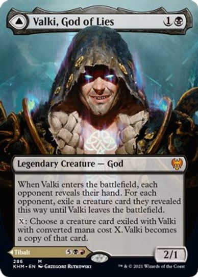Valki, God of Lies (Borderless) (286) [Kaldheim]