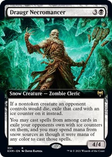 Draugr Necromancer (Extended Art) (351) [Kaldheim]
