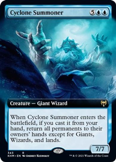 Cyclone Summoner (Extended Art) (343) [Kaldheim]