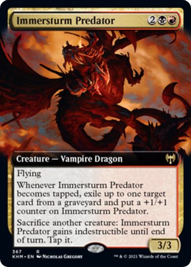 Immersturm Predator (Extended Art) (367) [Kaldheim]