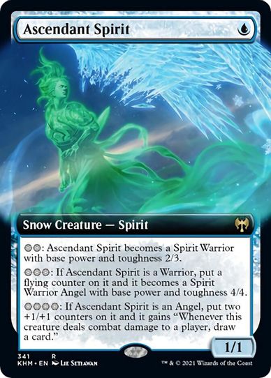 Ascendant Spirit (Extended Art) (341) [Kaldheim]