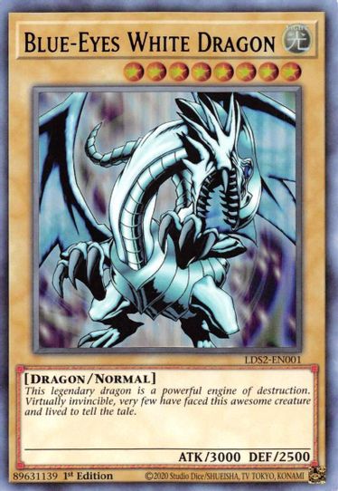 Blue-Eyes White Dragon (Purple) (LDS2-EN001) [Legendary Duelists: Season 2]
