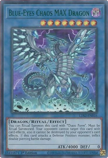 Blue-Eyes Chaos MAX Dragon (Green) (LDS2-EN016) [Legendary Duelists: Season 2]