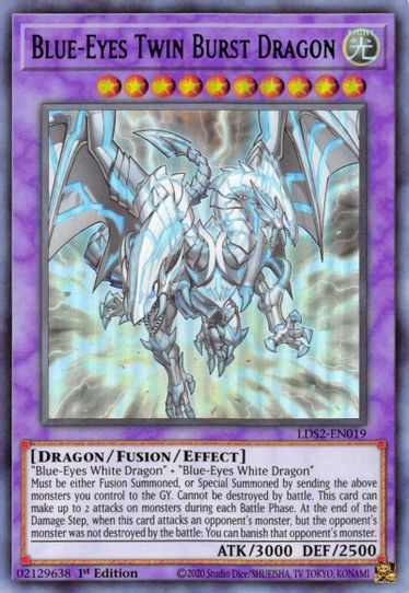 Blue-Eyes Twin Burst Dragon (Green) (LDS2-EN019) [Legendary Duelists: Season 2]