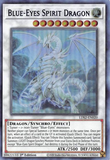 Blue-Eyes Spirit Dragon (Blue) (LDS2-EN020) [Legendary Duelists: Season 2]