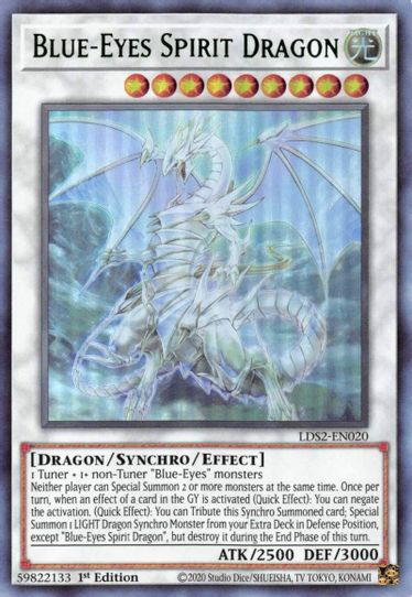 Blue-Eyes Spirit Dragon (Green) (LDS2-EN020) [Legendary Duelists: Season 2]