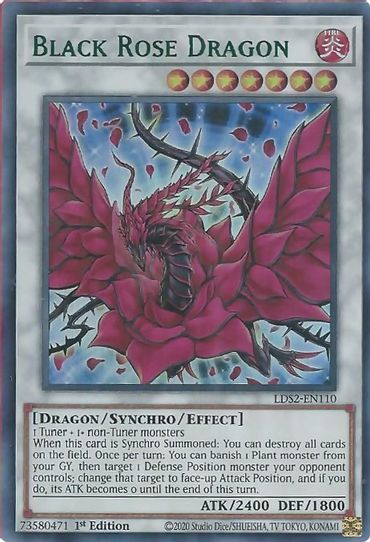 Black Rose Dragon (Green) (LDS2-EN110) [Legendary Duelists: Season 2]