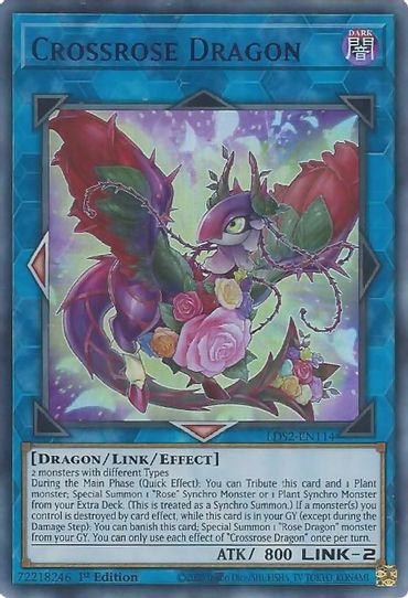 Crossrose Dragon (Purple) (LDS2-EN114) [Legendary Duelists: Season 2]