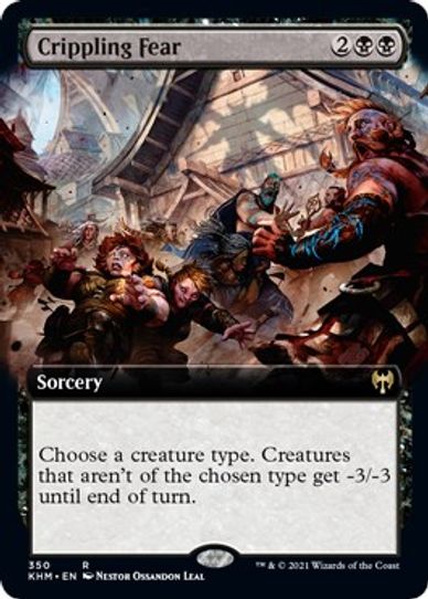 Crippling Fear (Extended Art) (350) [Kaldheim]