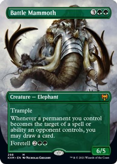 Battle Mammoth (Borderless) (298) [Kaldheim]