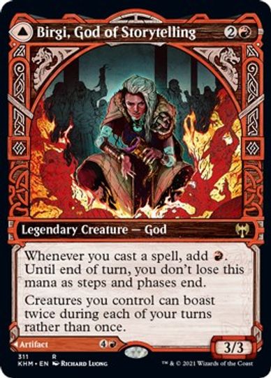 Birgi, God of Storytelling (Showcase) (311) [Kaldheim]