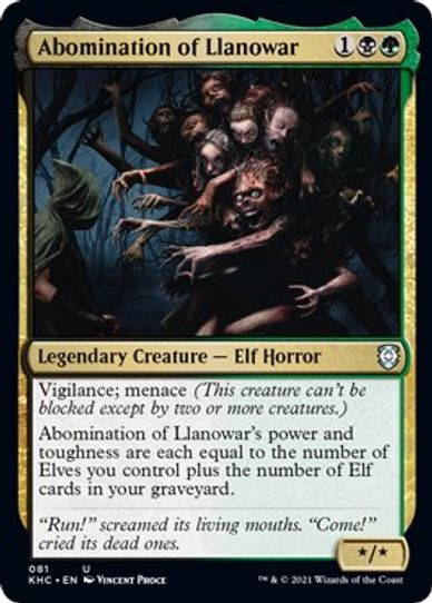 Abomination of Llanowar (81) [Commander: Kaldheim]