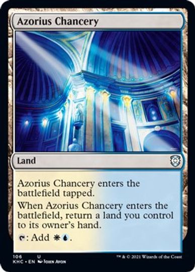 Azorius Chancery (106) [Commander: Kaldheim]