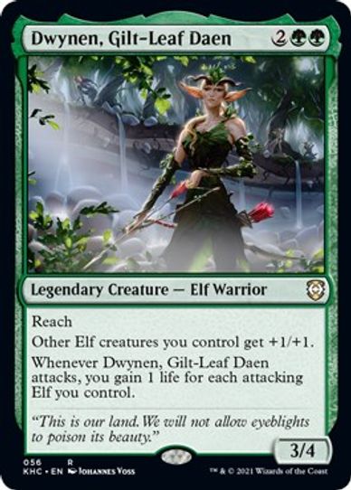 Dwynen, Gilt-Leaf Daen (56) [Commander: Kaldheim]