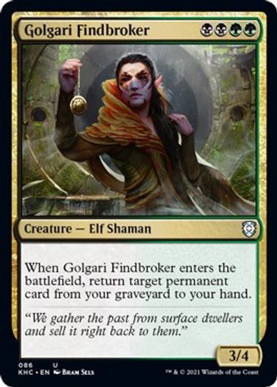 Golgari Findbroker (86) [Commander: Kaldheim]