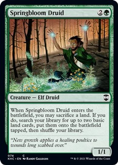 Springbloom Druid (74) [Commander: Kaldheim]