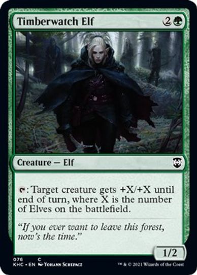 Timberwatch Elf (76) [Commander: Kaldheim]