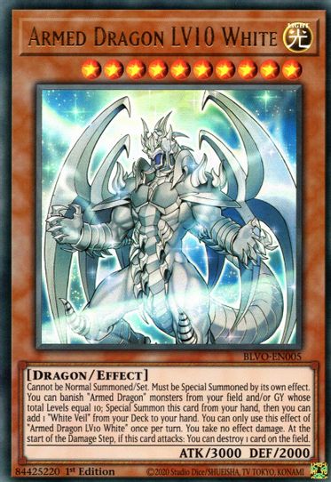 Armed Dragon LV White (BLVO-EN005) [Blazing Vortex]