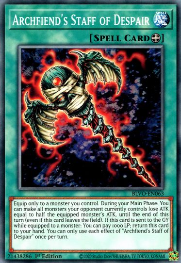 Archfiend's Staff of Despair (BLVO-EN063) [Blazing Vortex]