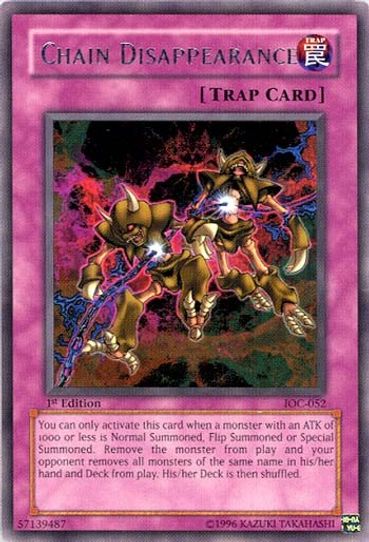 Chain Disappearance (IOC-052) [Invasion of Chaos]